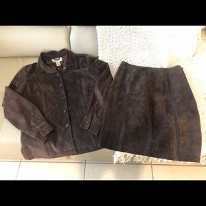 SALE✨ Alfani SET of Matching Brown Jacket + Skirt